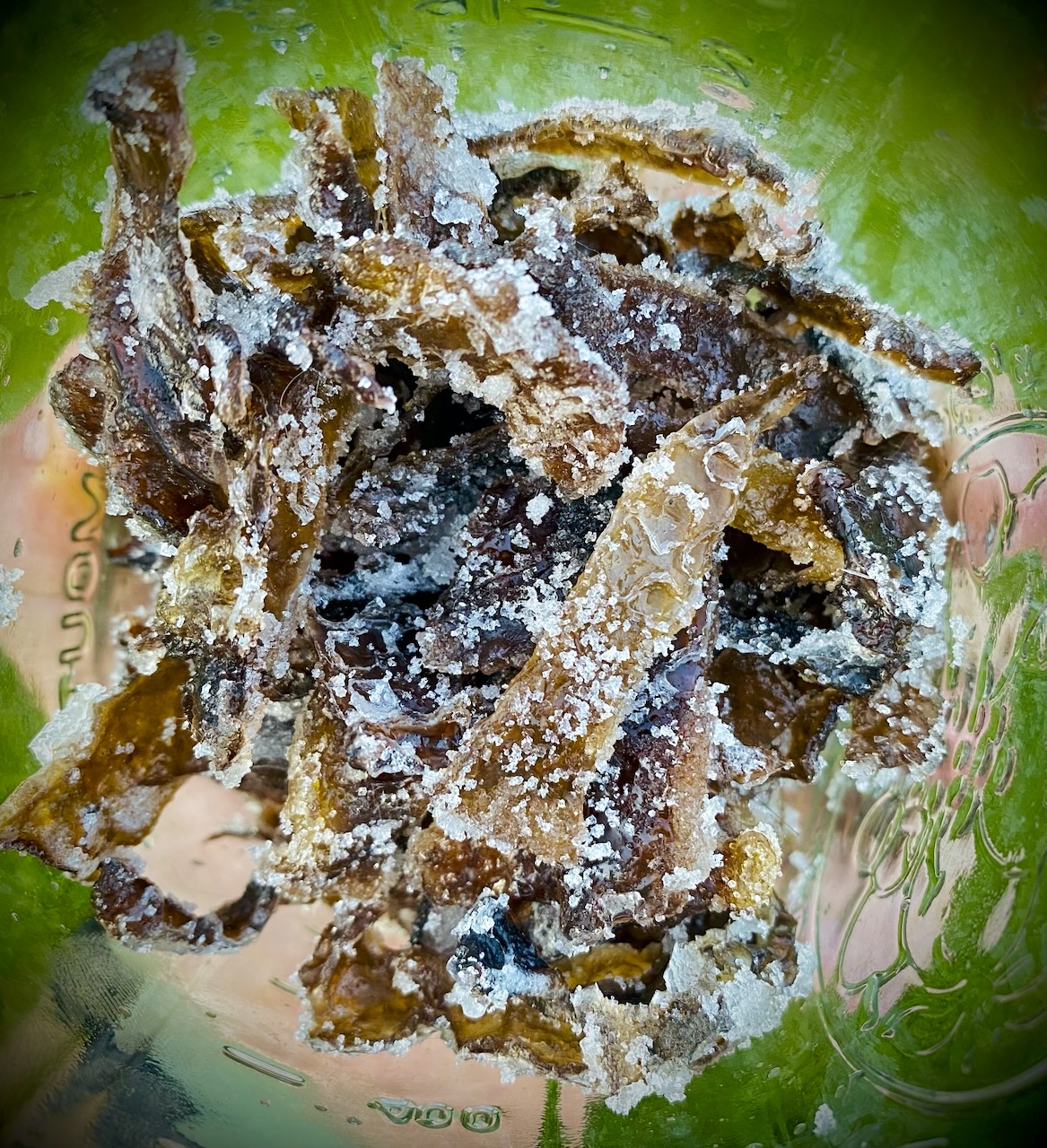Sprucetip and almond Candied woods ear mushroom